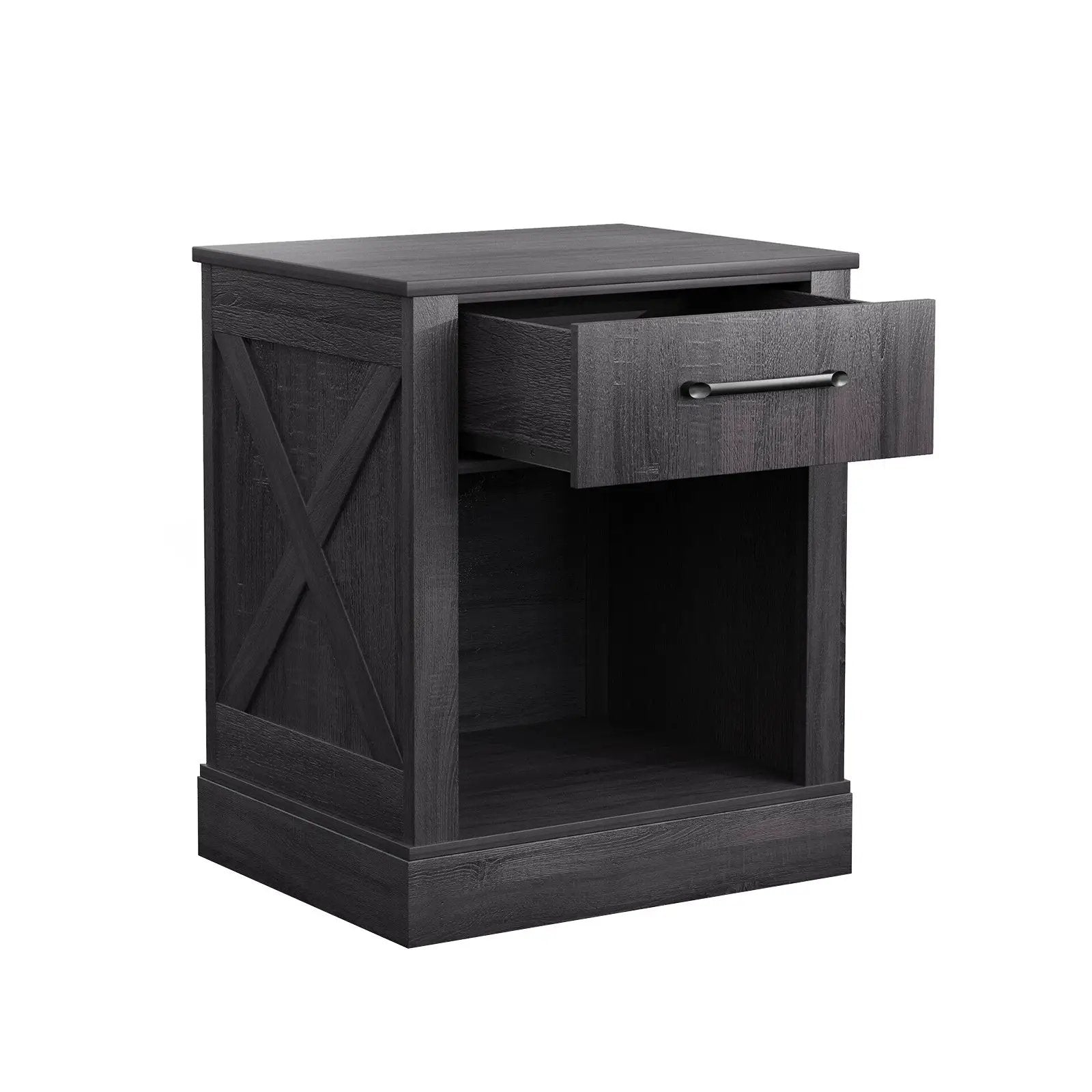 Compact Nightstand with Drawer and Shelf by DirectDeals