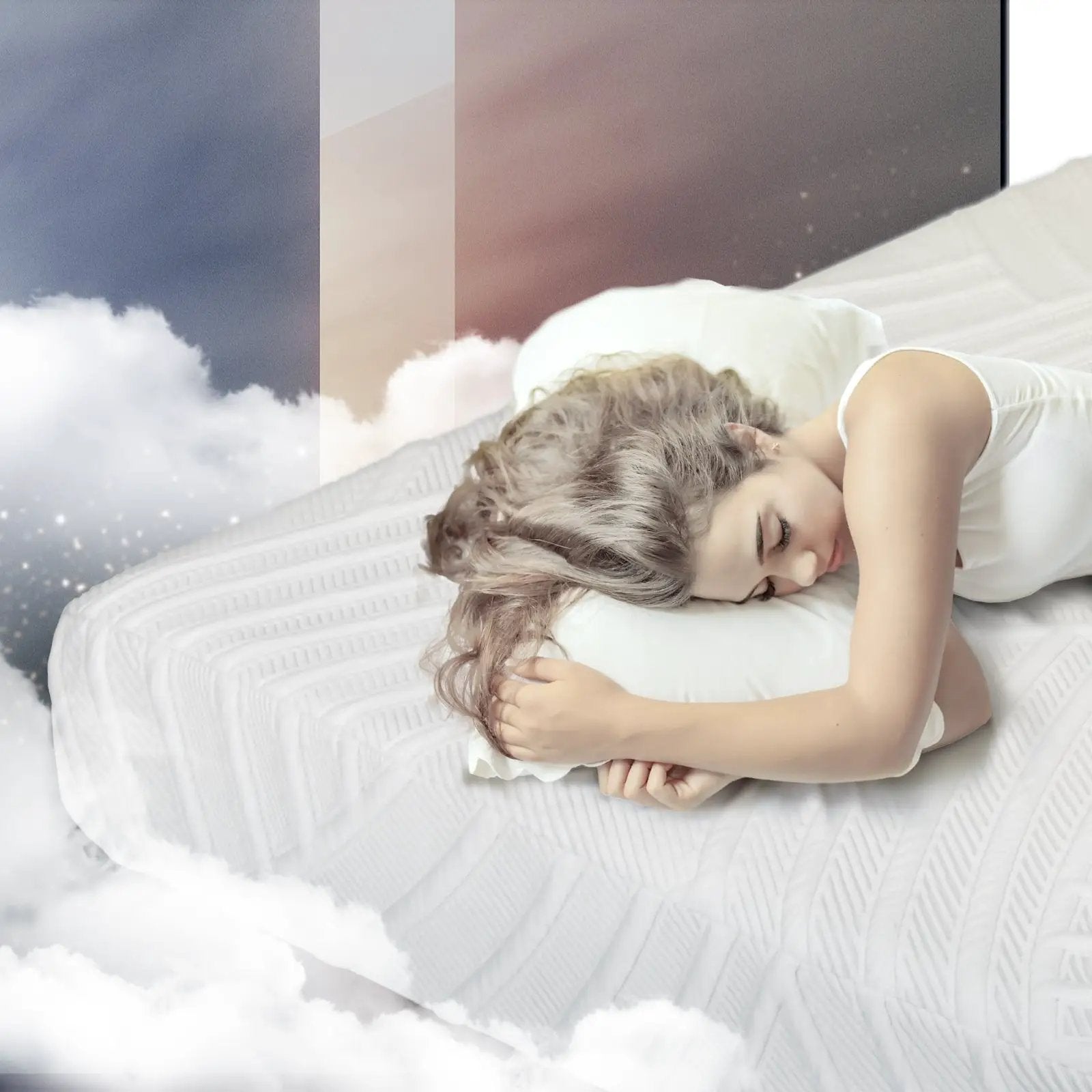 8 Inch Memory Foam Mattress with Poly Jacquard Fabric Cover by DirectDeals