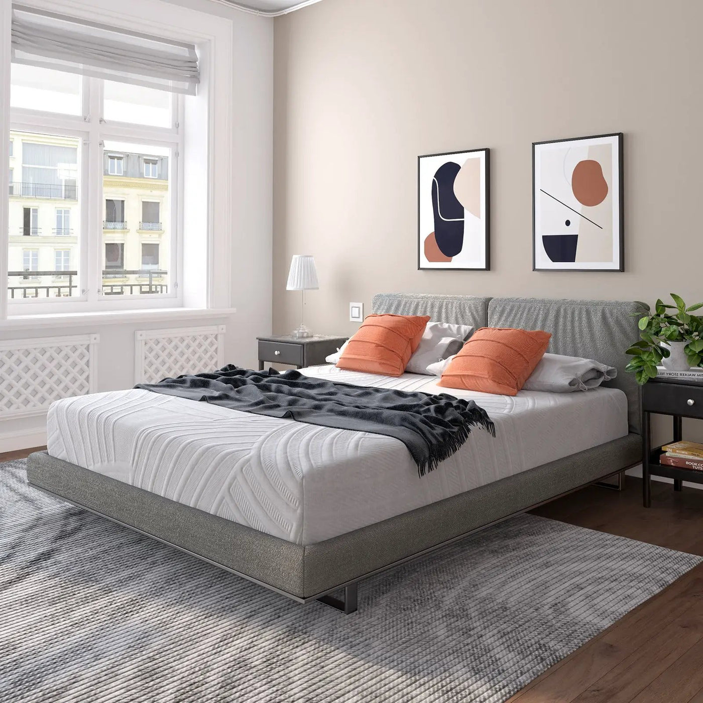 8 Inch Memory Foam Mattress with Poly Jacquard Fabric Cover by DirectDeals