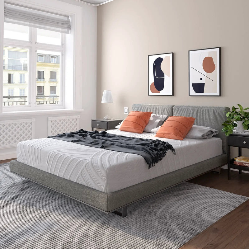 8 Inch Memory Foam Mattress with Poly Jacquard Fabric Cover by DirectDeals