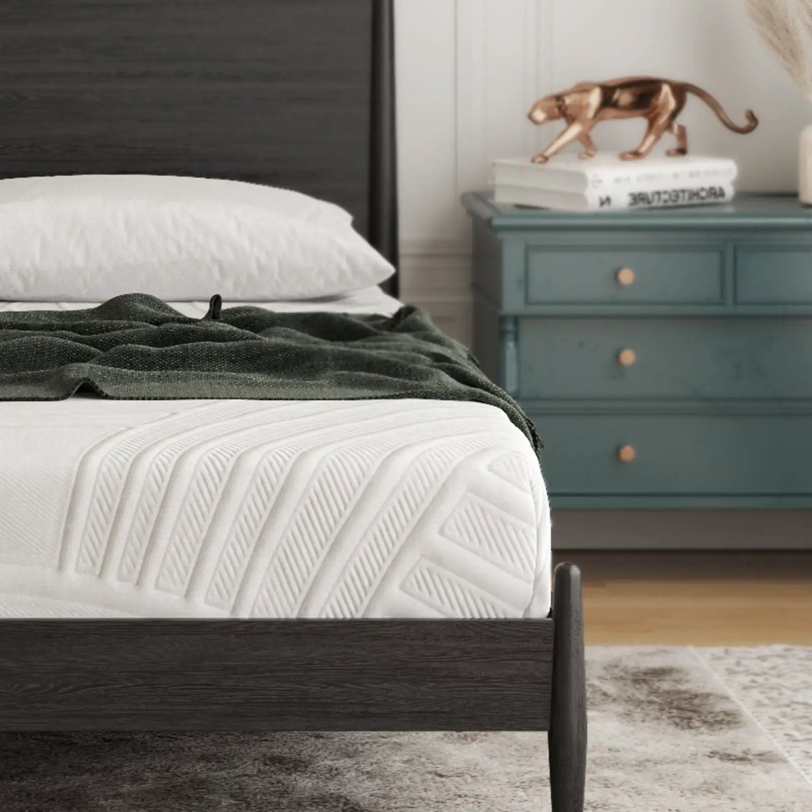 8 Inch Memory Foam Mattress with Poly Jacquard Fabric Cover by DirectDeals