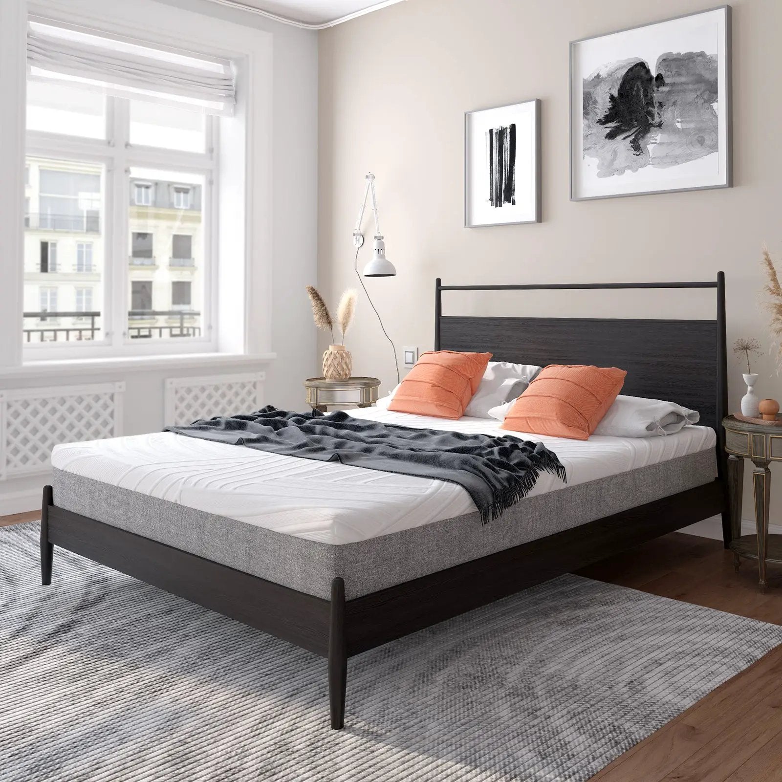 75L x 54W x 8H Memory Foam Mattress with Jacquard Fabric Cover by DirectDeals