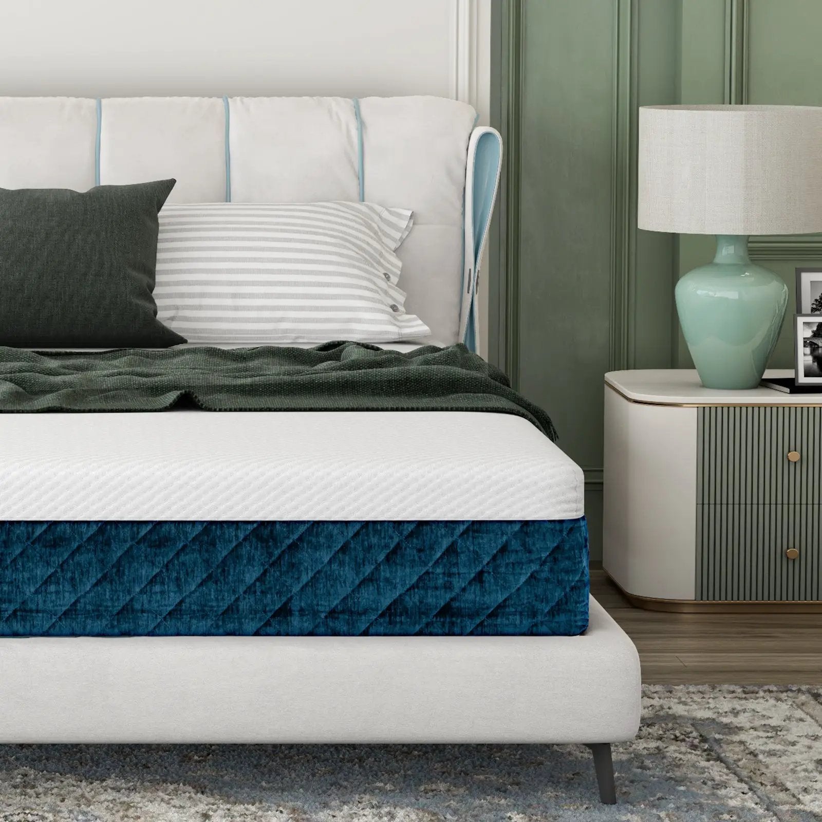 10 Inch Mattress with Jacquard Fabric Cover in a Box by DirectDeals