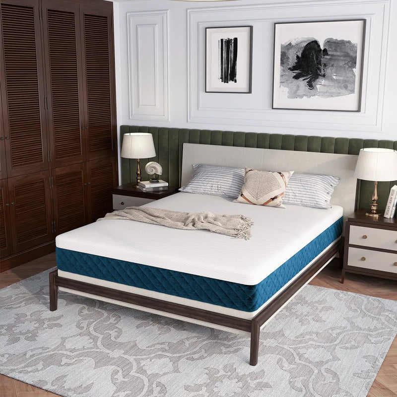 10 Inch Mattress with Jacquard Fabric Cover in a Box by DirectDeals