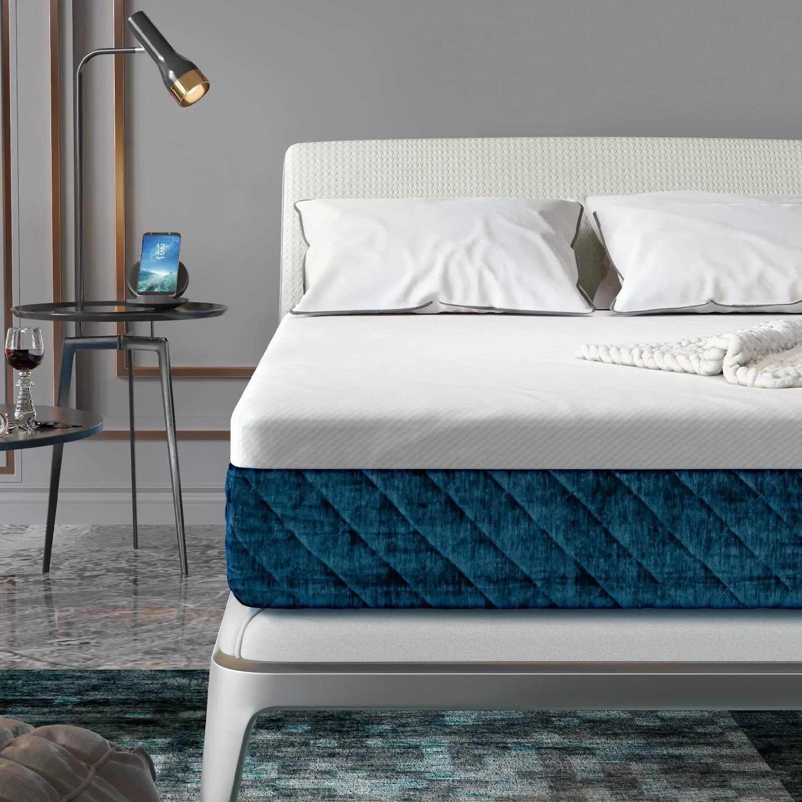 10 Inch Mattress with Jacquard Fabric Cover in a Box by DirectDeals