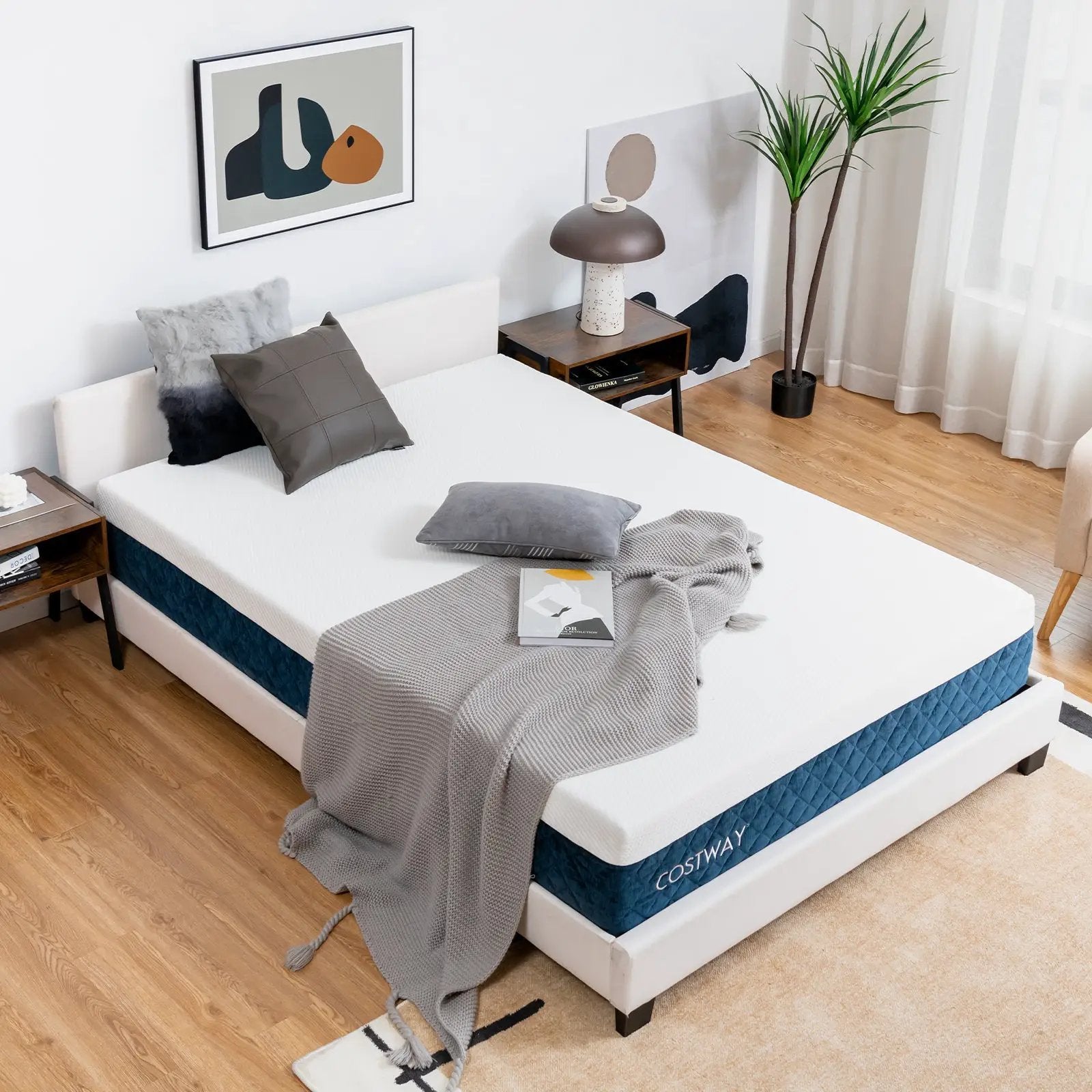 10 Inch Mattress with Jacquard Fabric Cover in a Box by DirectDeals