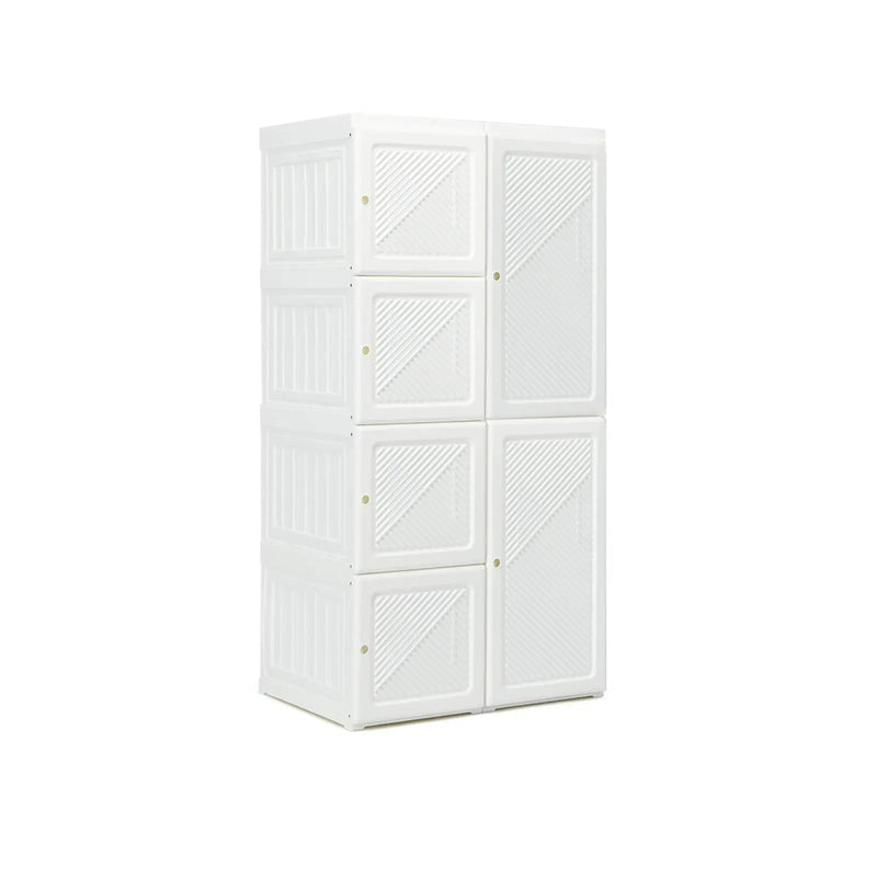 Foldable Armoire Wardrobe Closet with 8 Cubby Storage by DirectDeals