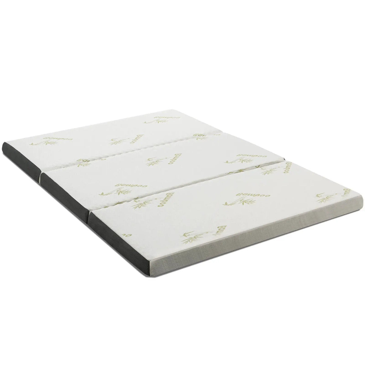 Portable Tri-fold Memory Foam Floor Mattress Topper Portable with Carrying Bag by DirectDeals
