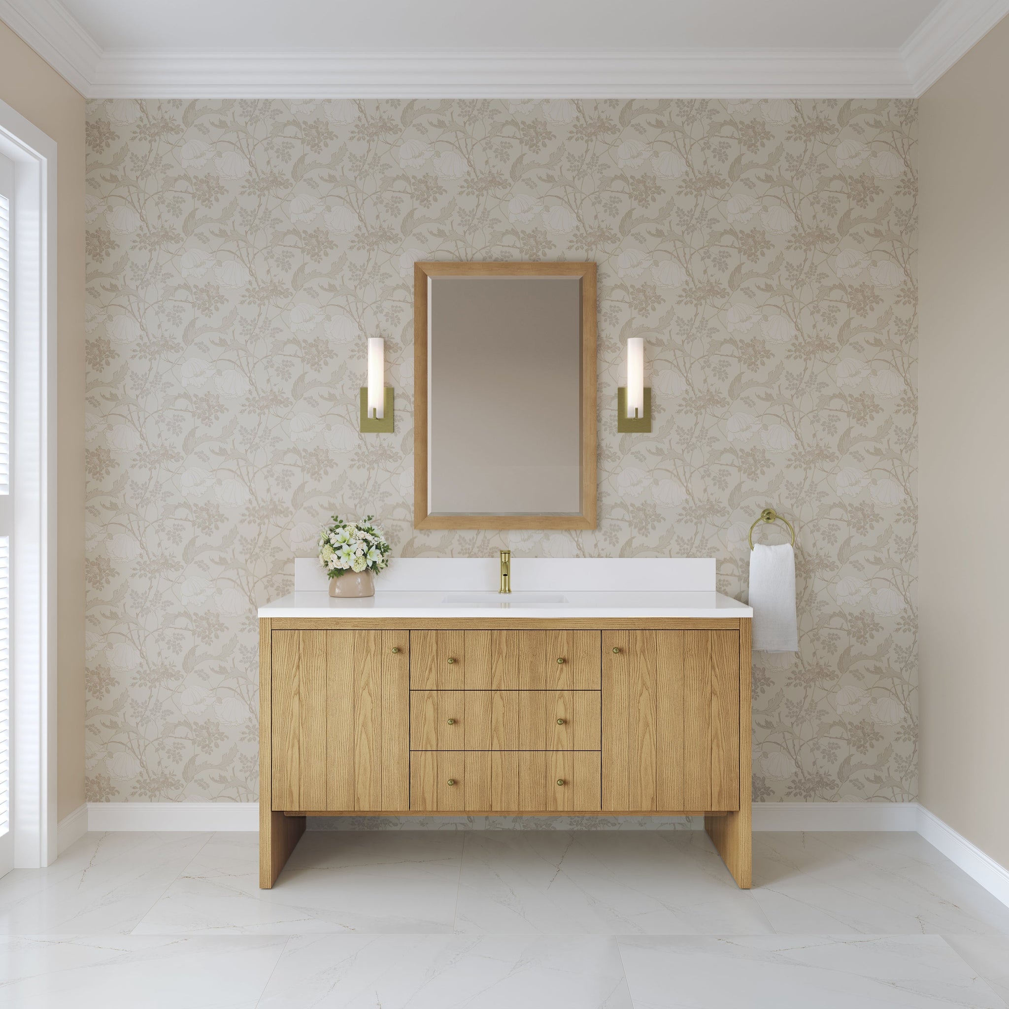 James Martin Hudson 60" Single Bathroom Vanity, Light Natural Oak by James Martin