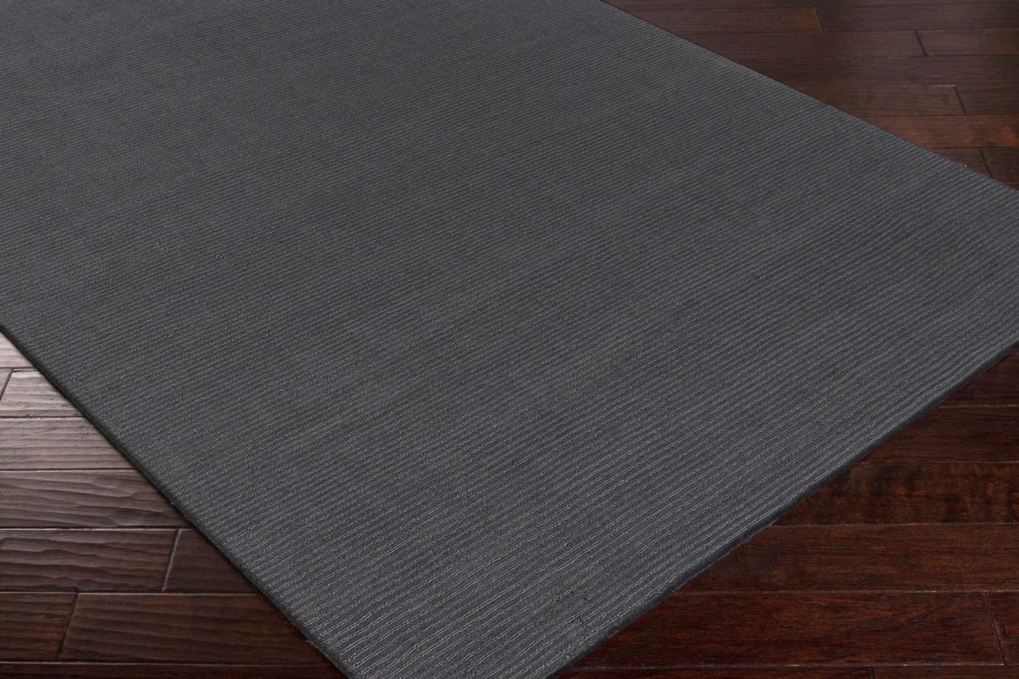 Brockton Solid Night Blue Wool Rug by Boutique Rugs