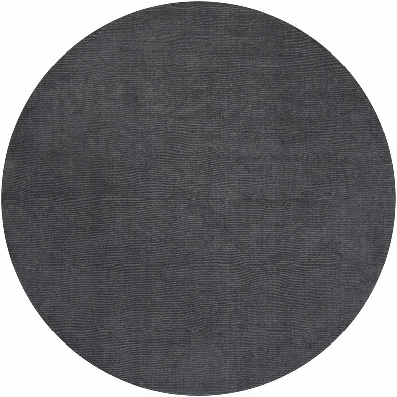 Brockton Solid Night Blue Wool Rug by Boutique Rugs