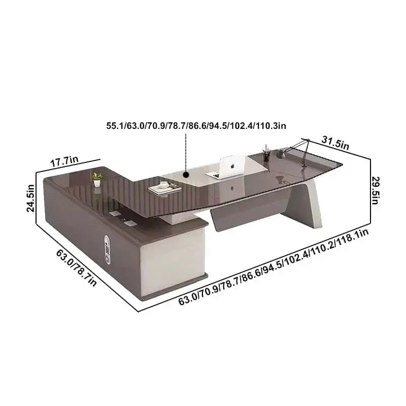 Huxley · Modern Executive L-Shaped Desk by Arc Grove