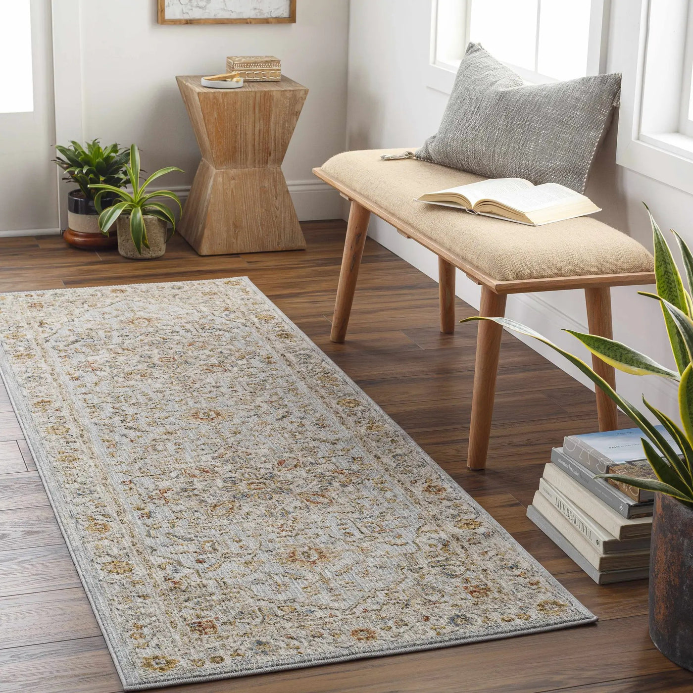 Huguley Floral Cream Luxe Rug by Boutique Rugs