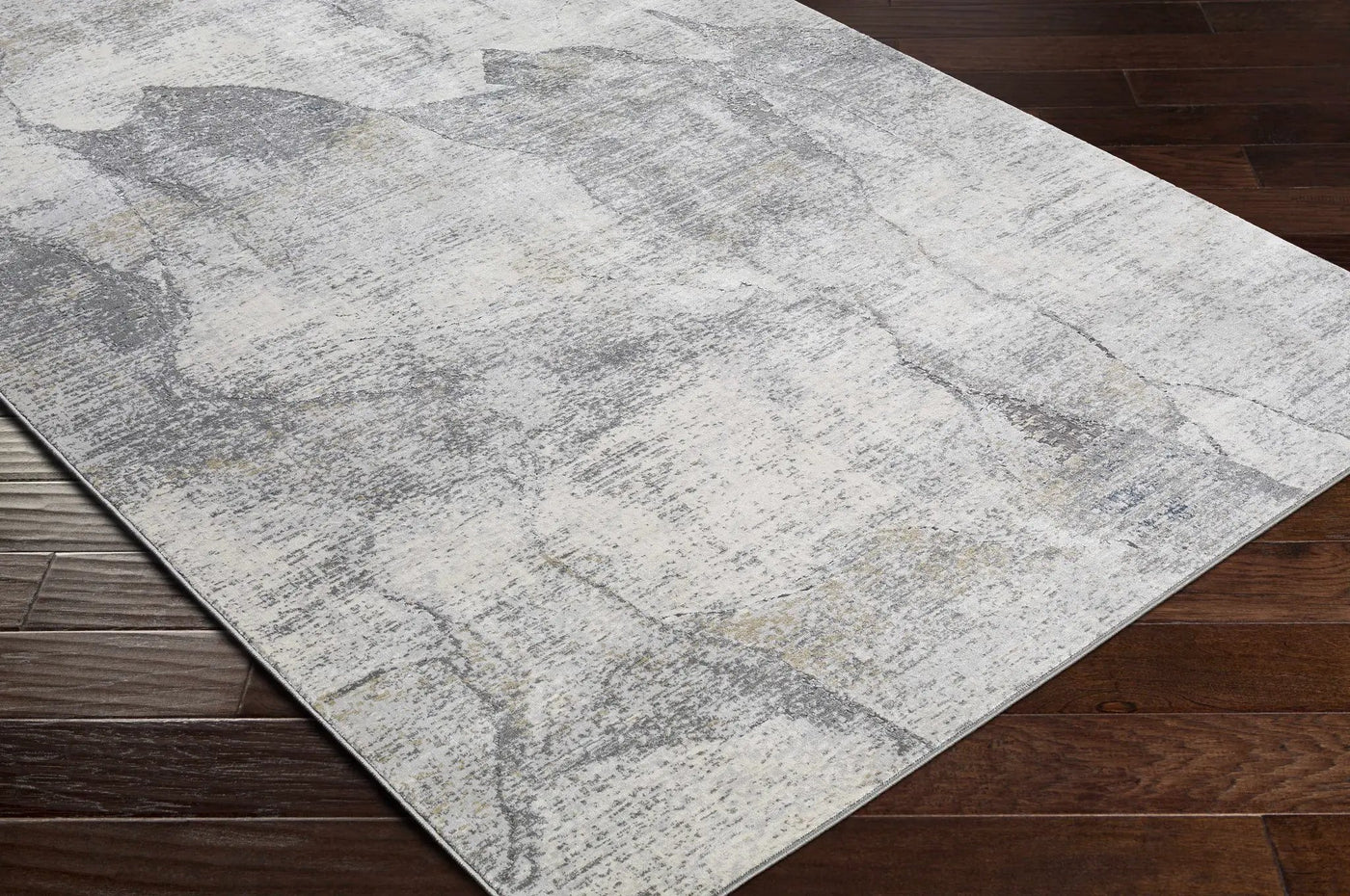 Hulme Gray Marble Luxe Rug by Boutique Rugs
