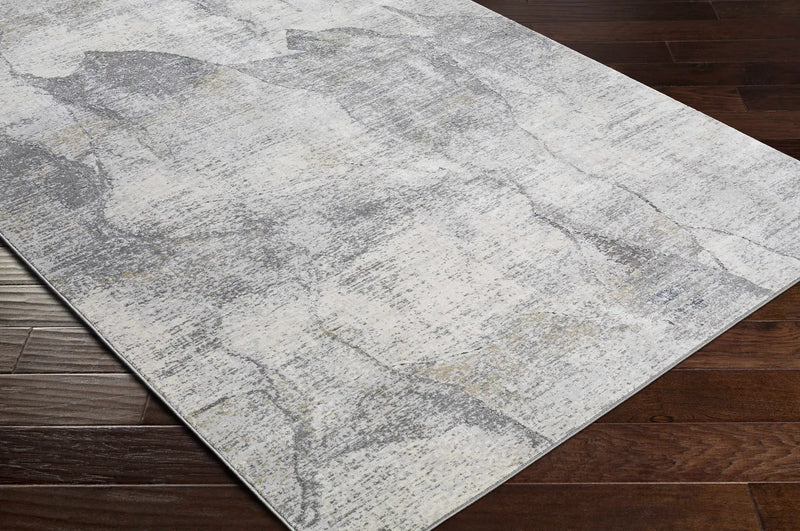 Hulme Gray Marble Luxe Rug by Boutique Rugs