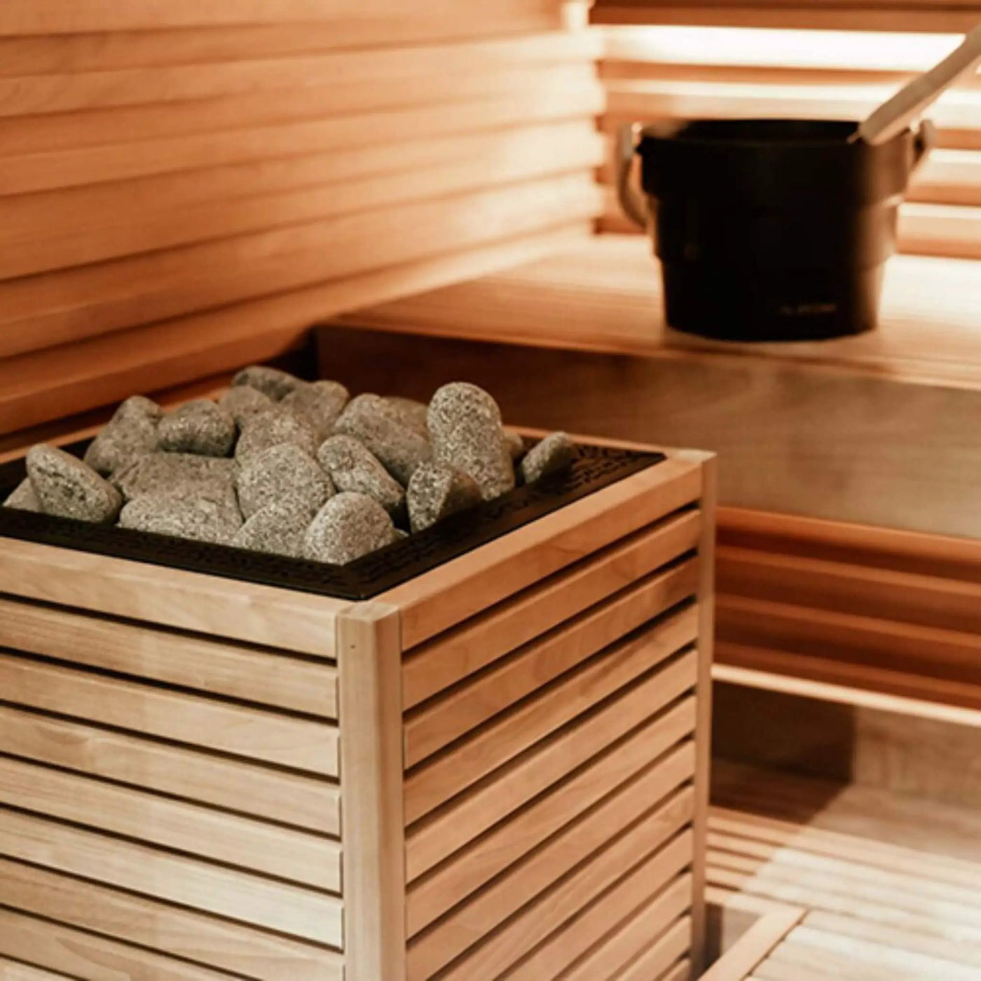 Huum Core Thermo-Aspen Wood Exterior Sauna Heater With UKU Local Controller And Stones (SAK37291) by SAKSBY WHOLESALE