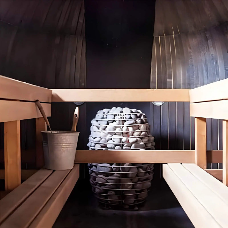 Huum Hive Premium Floor-Mounted Sauna Heater With UKU Control, Extension Box & Sauna Stones (SAK61250) by SAKSBY WHOLESALE