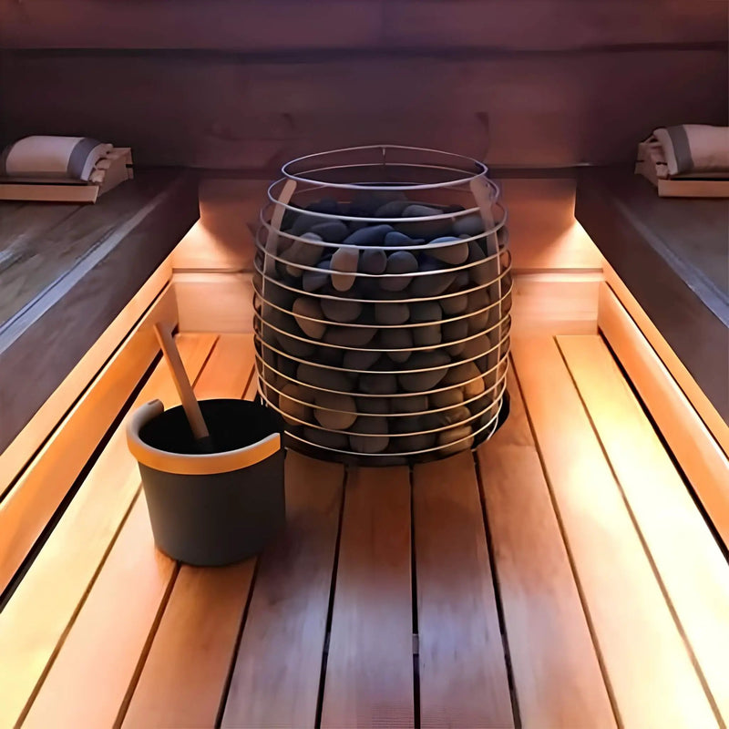 Huum Hive Premium Floor-Mounted Sauna Heater With UKU Control, Extension Box & Sauna Stones (SAK61250) by SAKSBY WHOLESALE