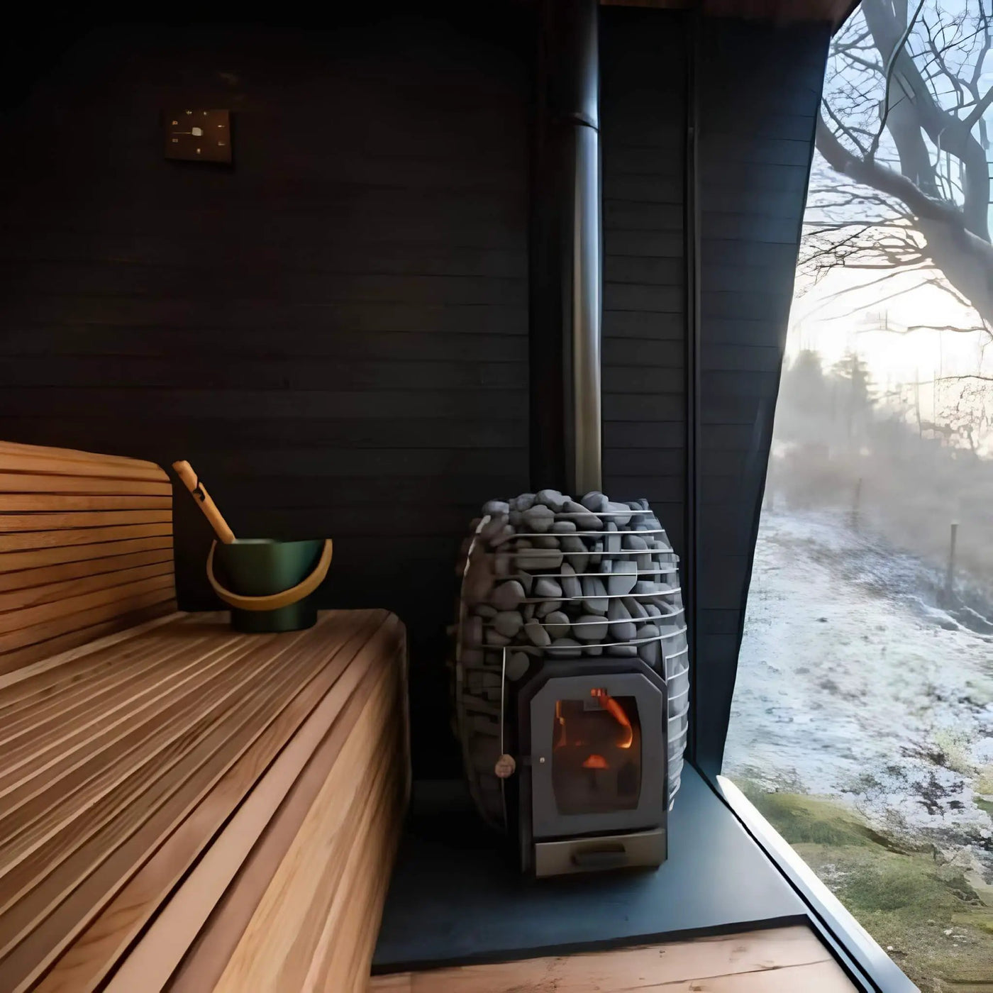 Huum Hive Wood Series Stainless Steel Sauna Stove With Sauna Stones (SAK67159) by SAKSBY WHOLESALE