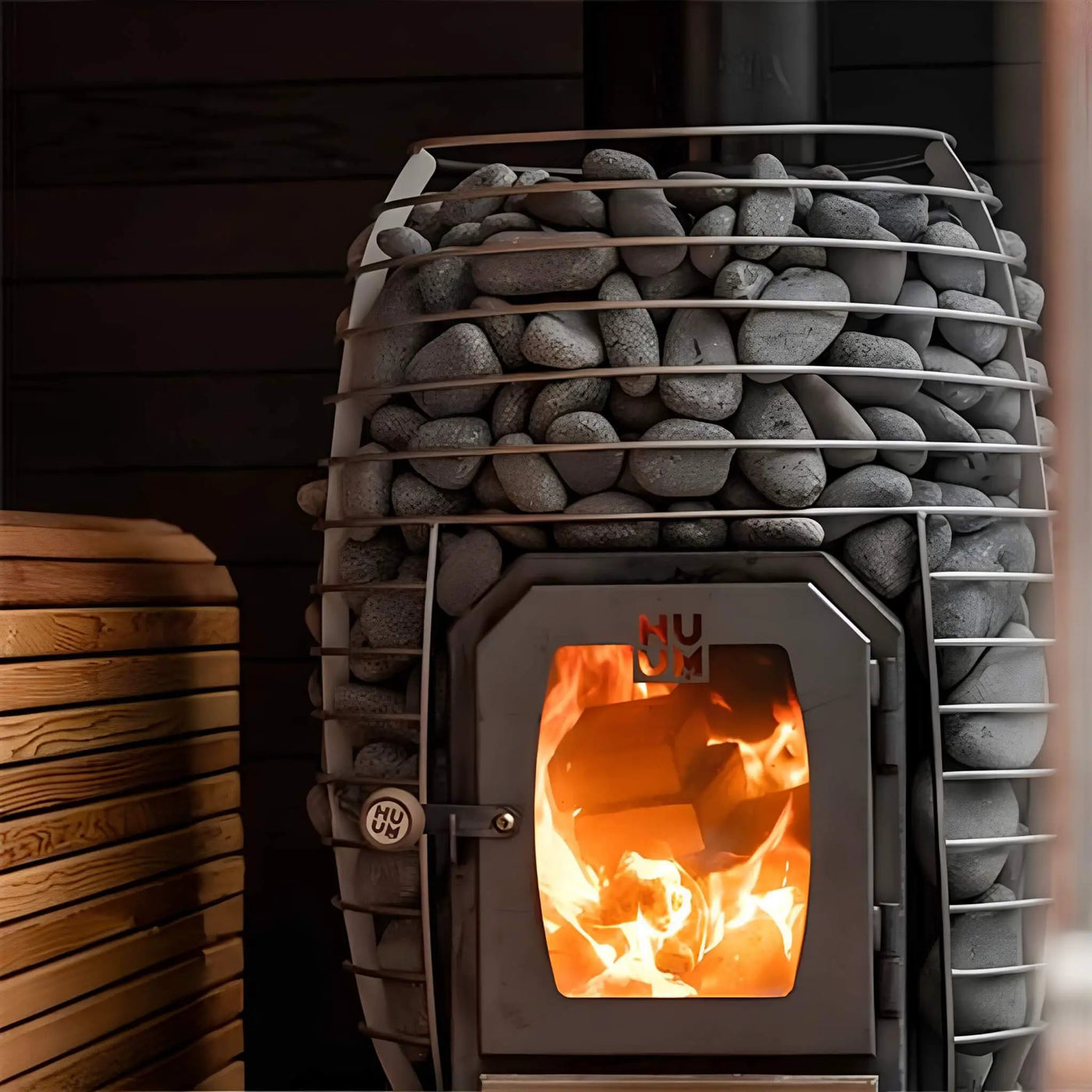 Huum Hive Wood Series Stainless Steel Sauna Stove With Sauna Stones (SAK67159) by SAKSBY WHOLESALE