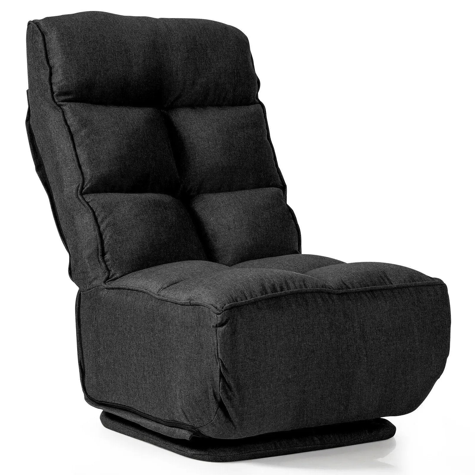 360-Degree Swivel Folding Floor Chair with 6 Adjustable Positions by DirectDeals