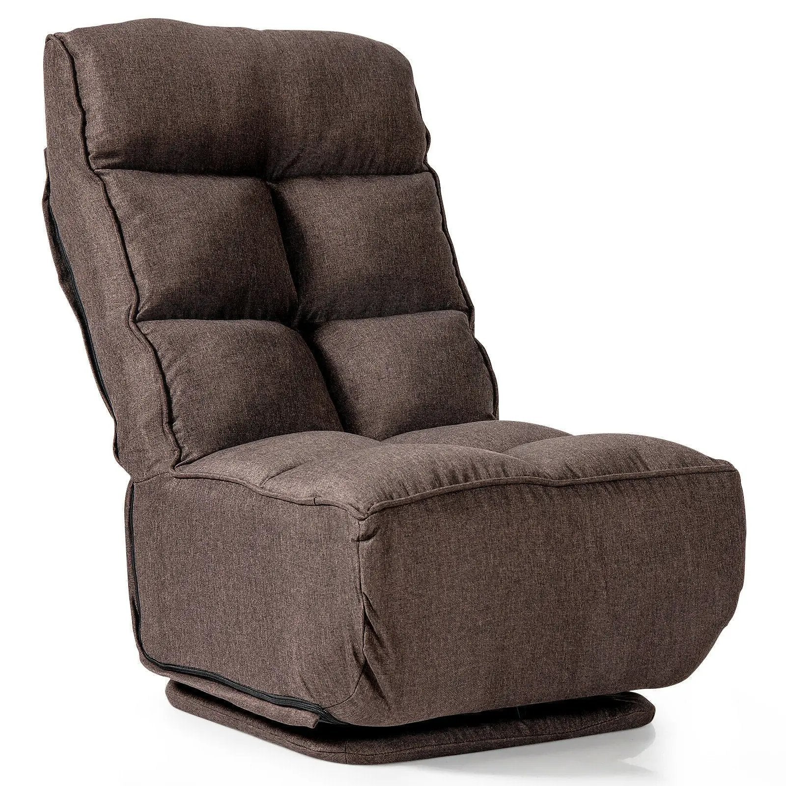 360-Degree Swivel Folding Floor Chair with 6 Adjustable Positions by DirectDeals