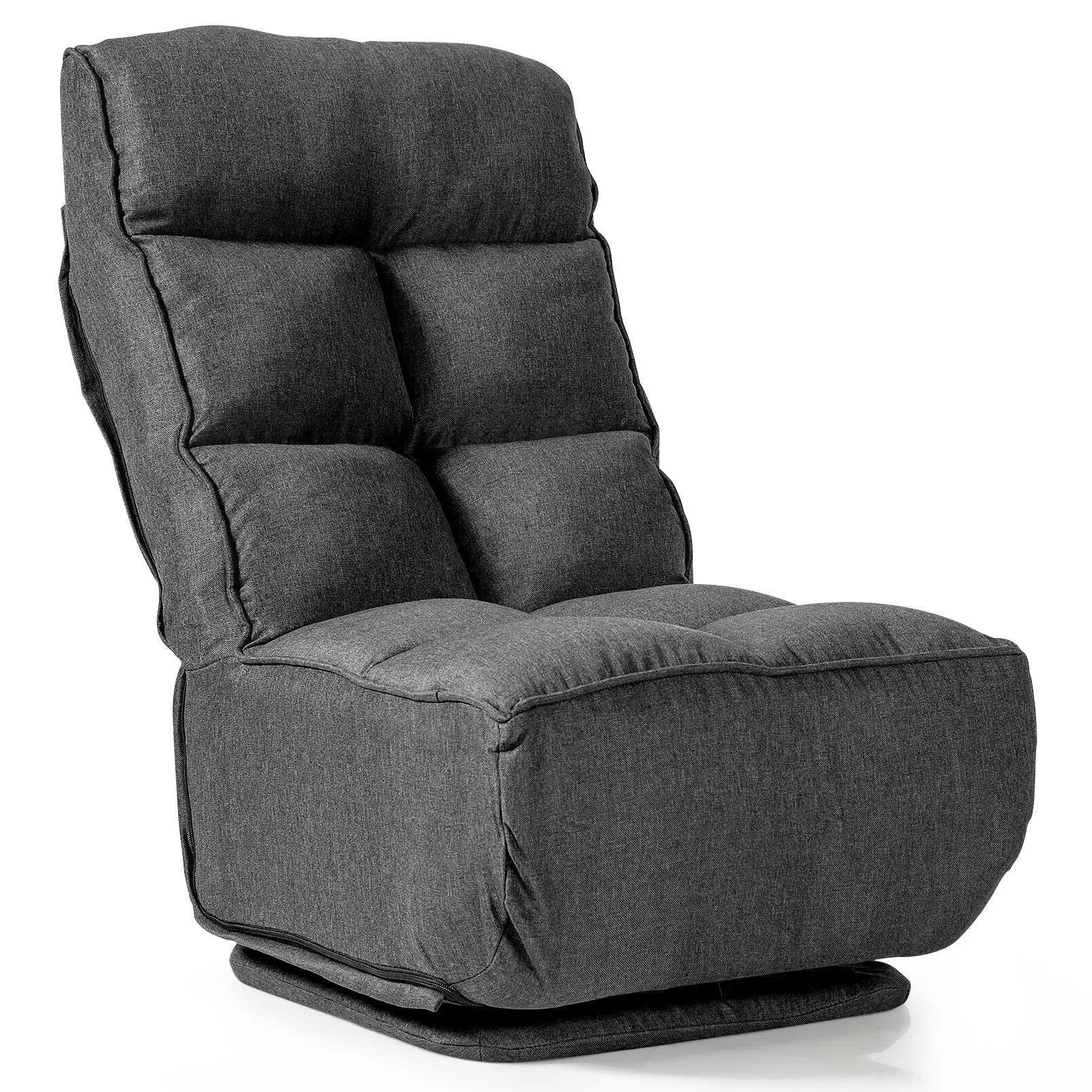 360-Degree Swivel Folding Floor Chair with 6 Adjustable Positions by DirectDeals