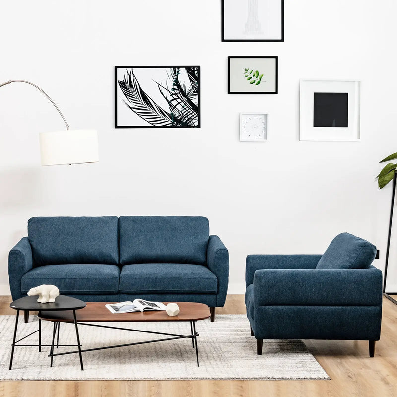 Modern Upholstered Accent Chair Single Sofa Armchair by DirectDeals
