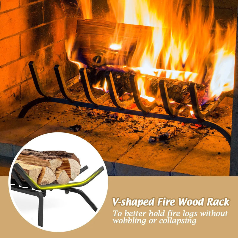 31/25/18 Inch Fireplace Grate for Outdoor Fire Pit by DirectDeals
