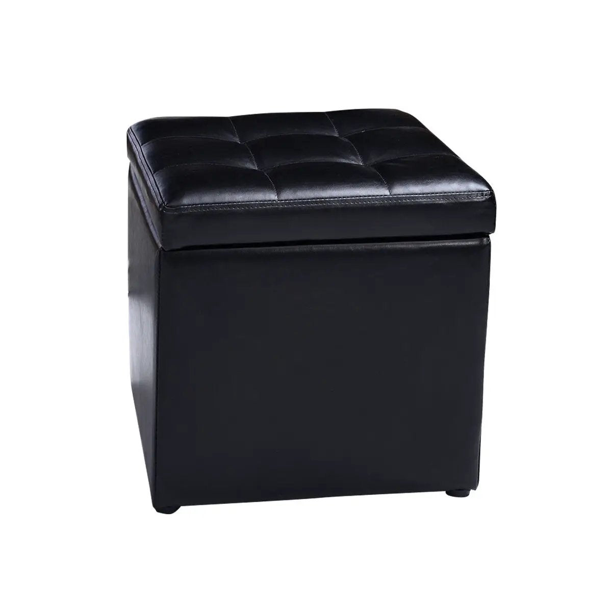Foldable Cube Ottoman Pouffe Storage Seat by DirectDeals