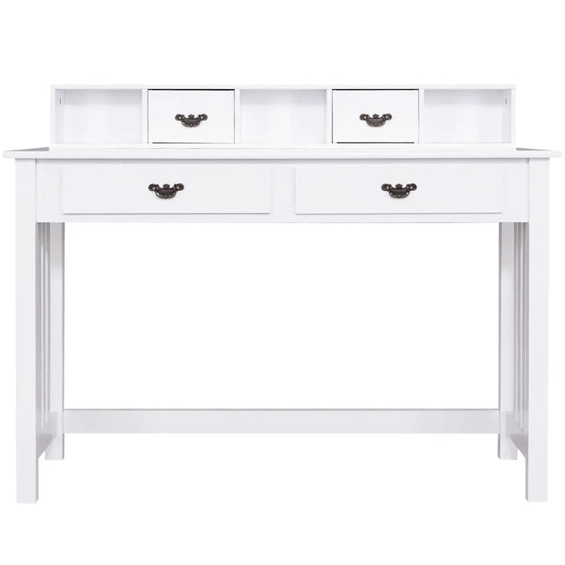 Home Office Writing Desk with 4 Drawer Computer Study Table by DirectDeals