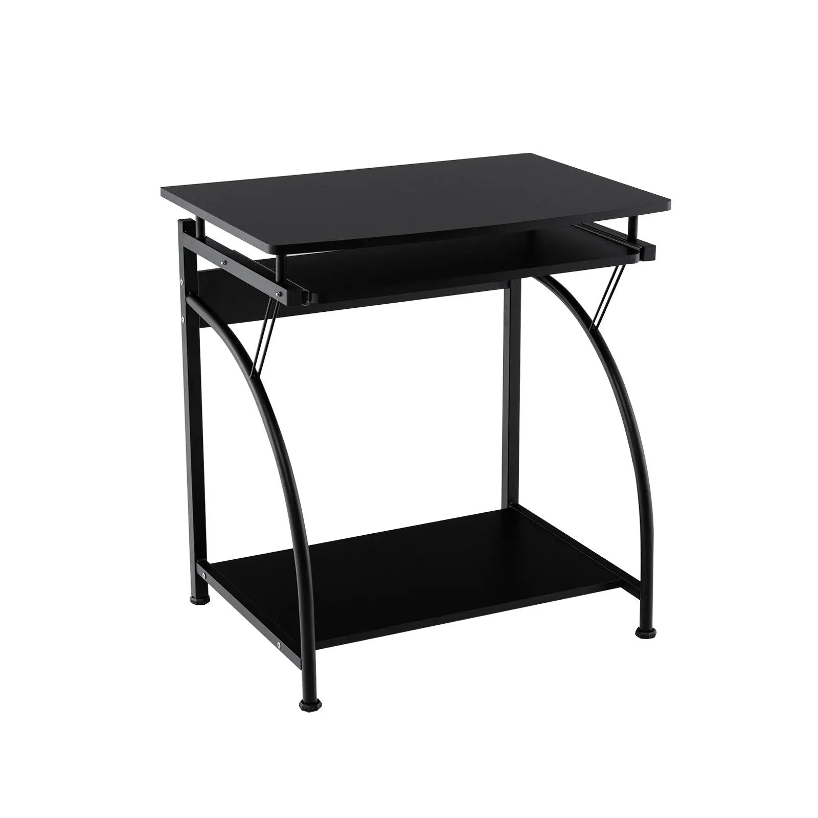 27.5 Inch Laptop Table Computer Desk for Small Spaces with Pull-out Keyboard Tray by DirectDeals