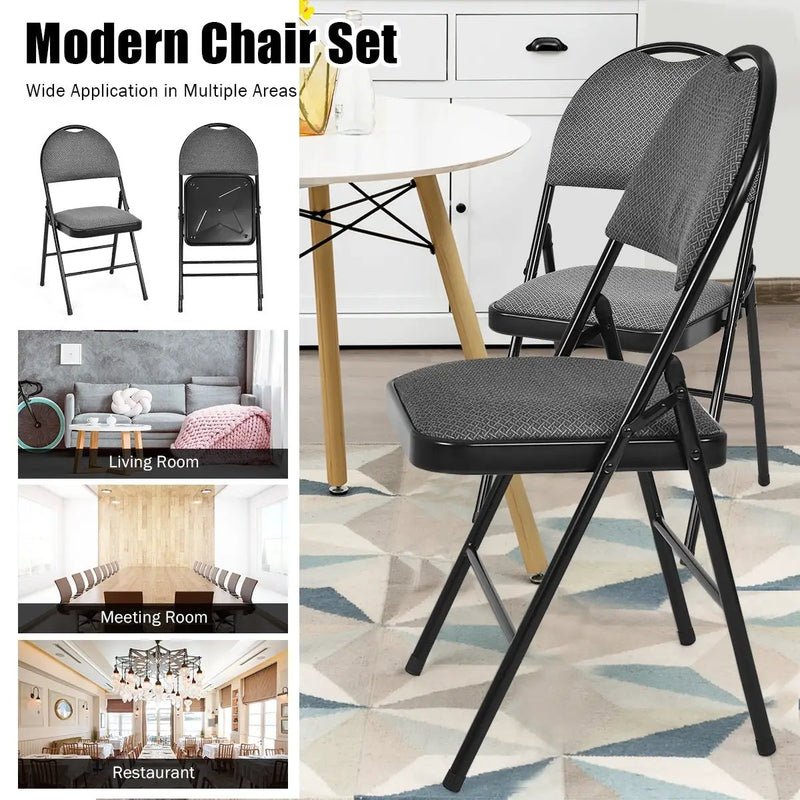 Swivel Windsor Dining Chairs Set of 4 with Solid Rubber Wood Frame by DirectDeals