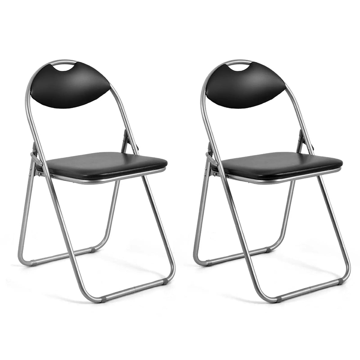 2/4/6 Pieces Portable Folding Dining Chairs Set with Carrying Handles by DirectDeals