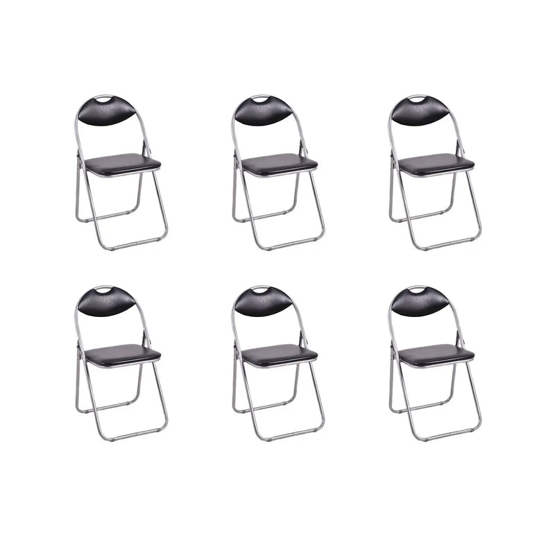 2/4/6 Pieces Portable Folding Dining Chairs Set with Carrying Handles by DirectDeals