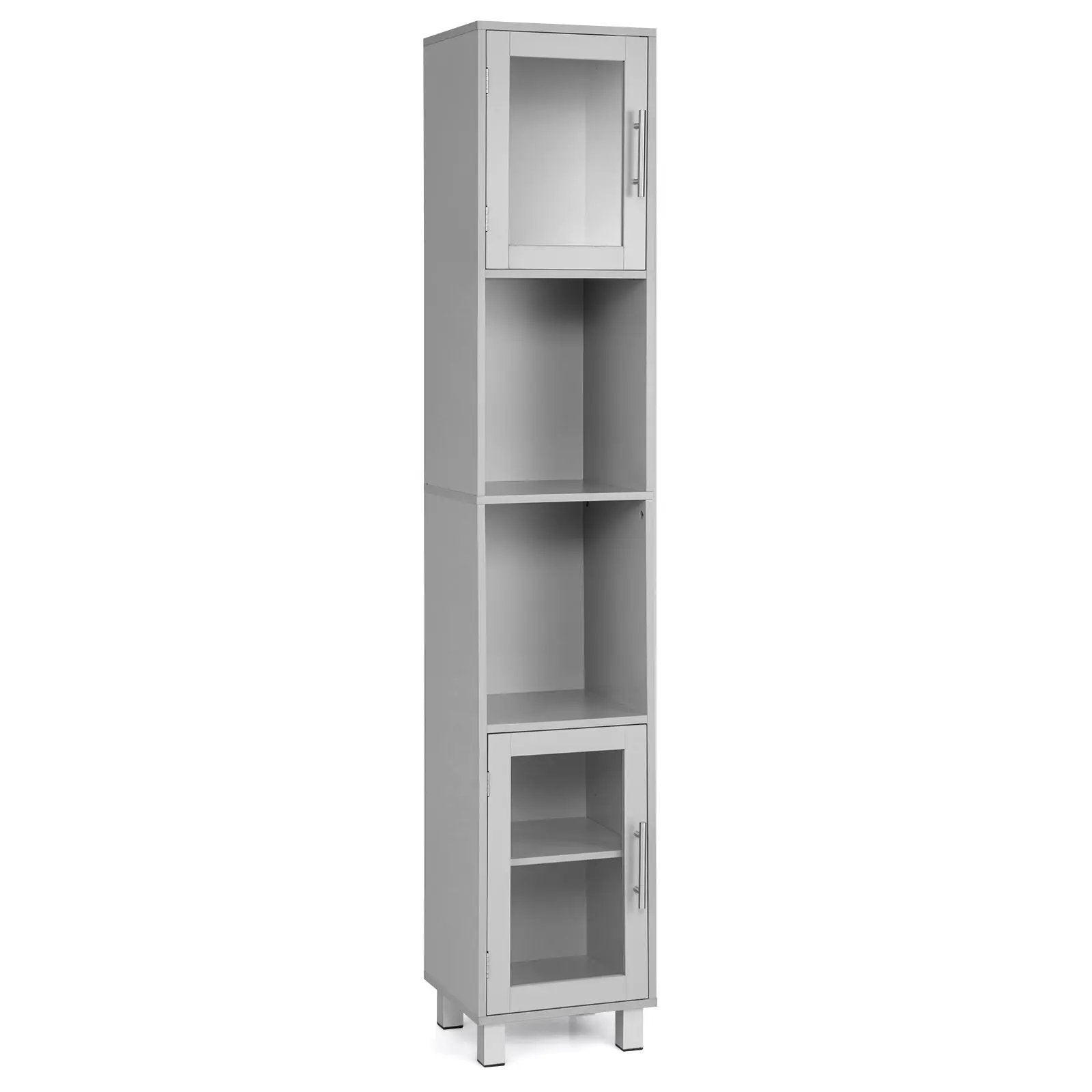 71 Inch Tall Tower Bathroom Storage Cabinet and Organizer Display Shelves for Bedroom by DirectDeals