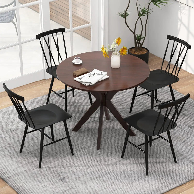 Set of 2 Modern Dining Chairs with Backrest by DirectDeals