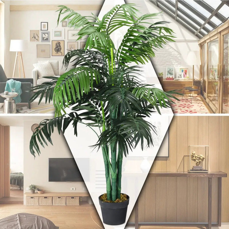 3.5 Feet Artificial Areca Palm Decorative Silk Tree with Basket by DirectDeals