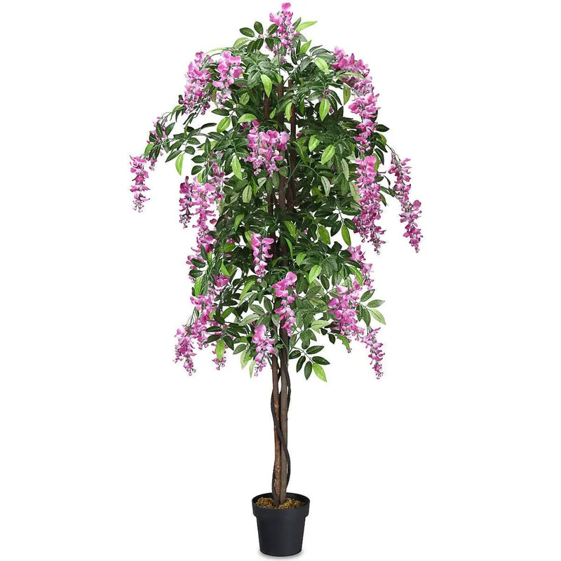 6-Feet Artificial Wisteria Silk Indoor-Outdoor Tree by DirectDeals