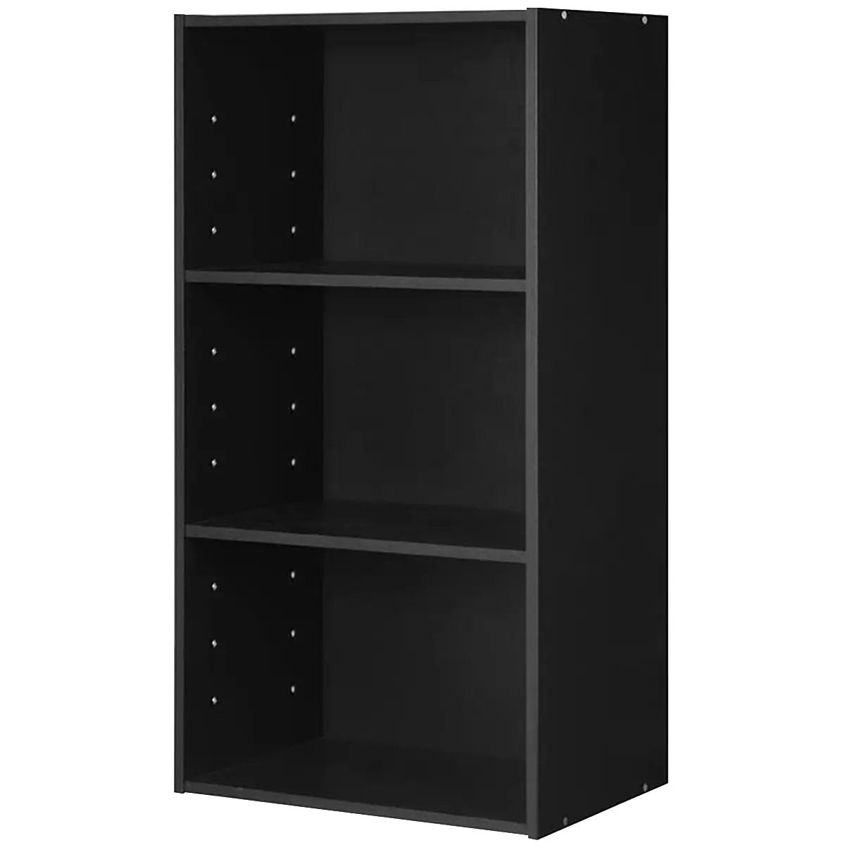 3-Tier Cube Bookcase with Adjustable Shelves for Home Office-Natural by DirectDeals