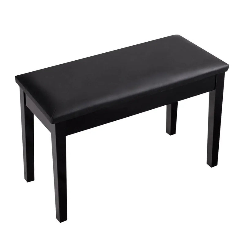 Solid Wood PU Leather Padded Piano Bench Keyboard Seat by DirectDeals