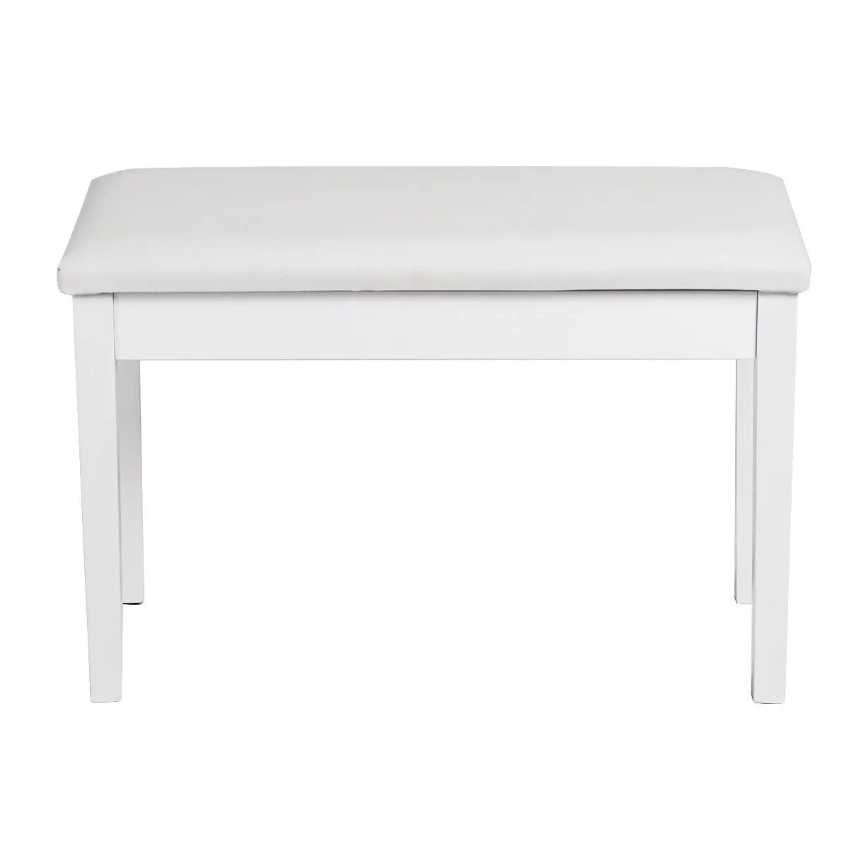 Solid Wood PU Leather Padded Piano Bench Keyboard Seat by DirectDeals