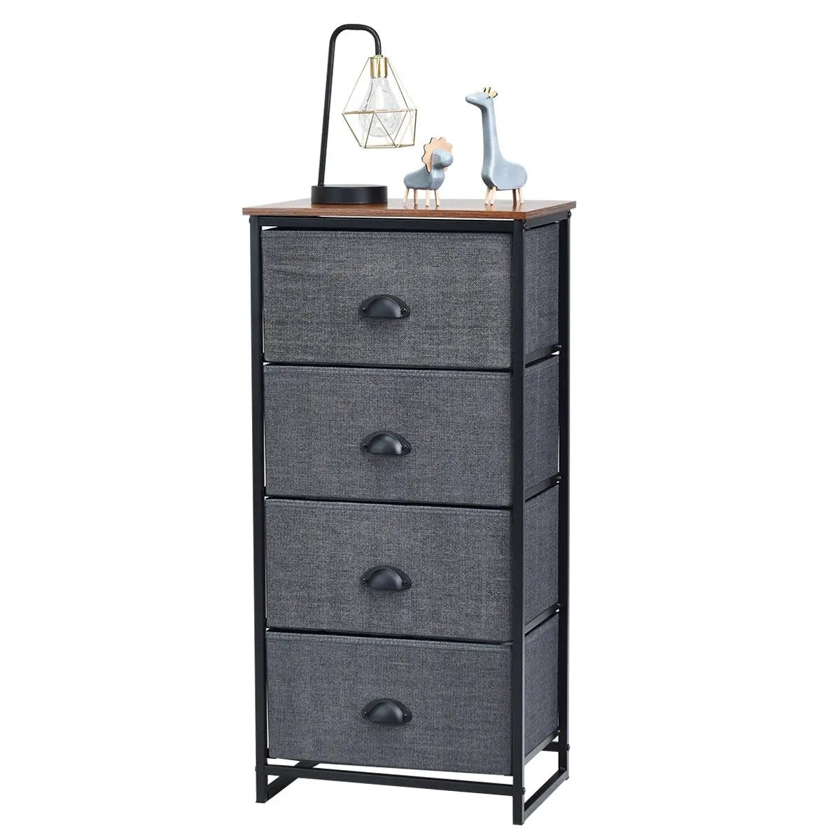 Chest Storage Tower Side Table Display Storage with 4 Drawers by DirectDeals