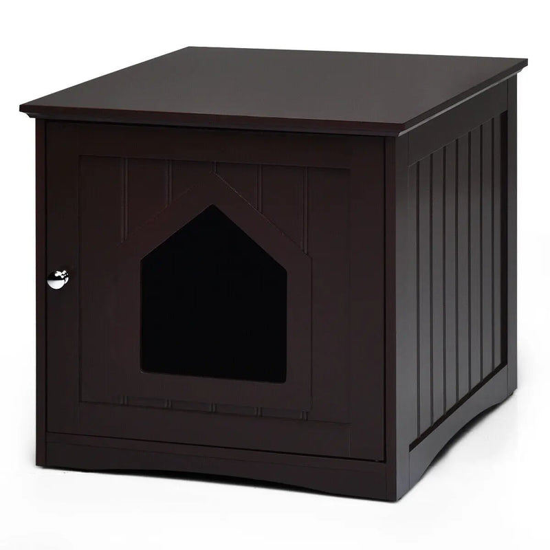Sidetable Nightstand Weatherproof Multi-function Cat House by DirectDeals