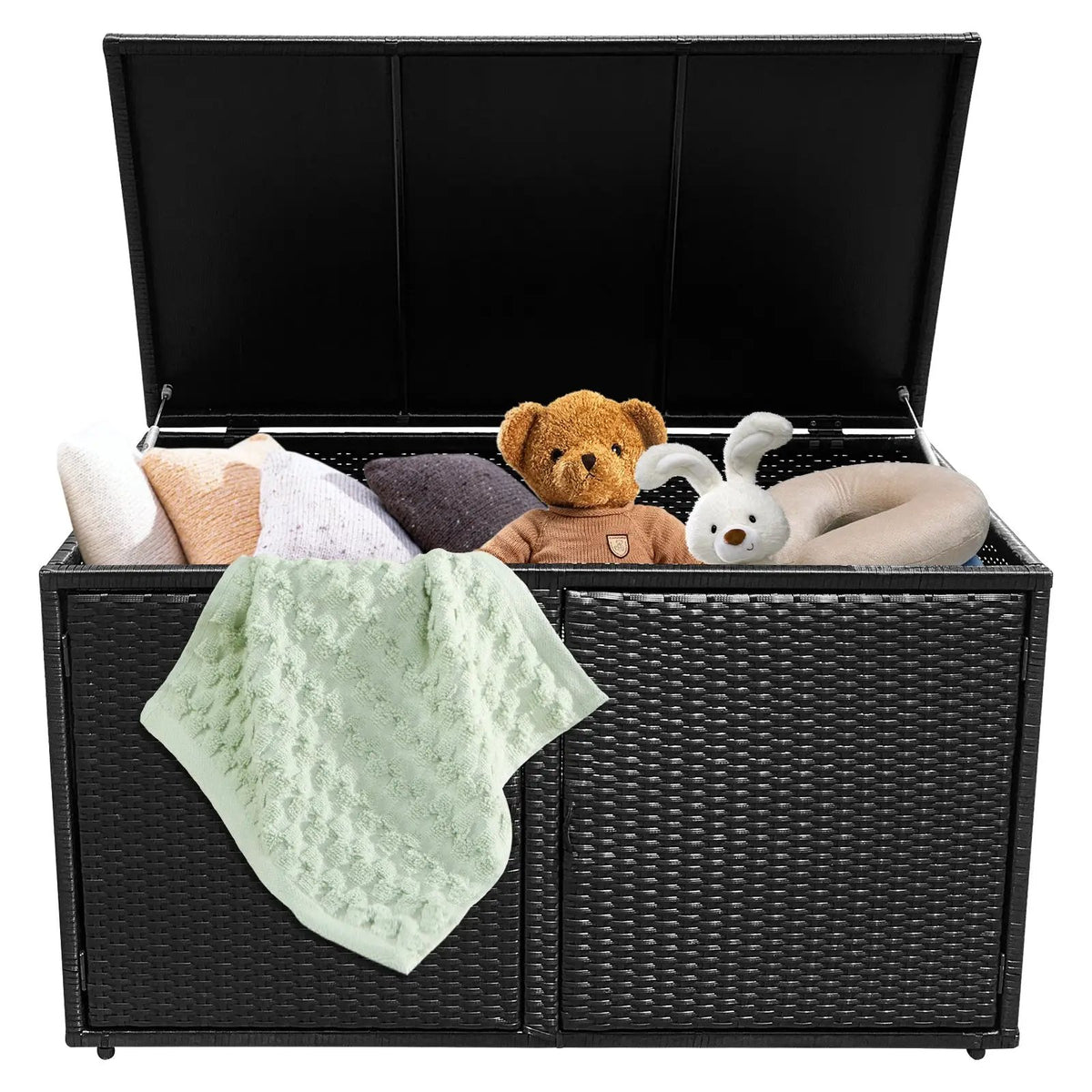 88 Gallon Garden Patio Rattan Storage Container Box by DirectDeals