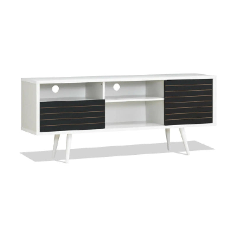Mid-Century Modern TV Stand for TVs up to 65 Inch with Storage Shelves by DirectDeals