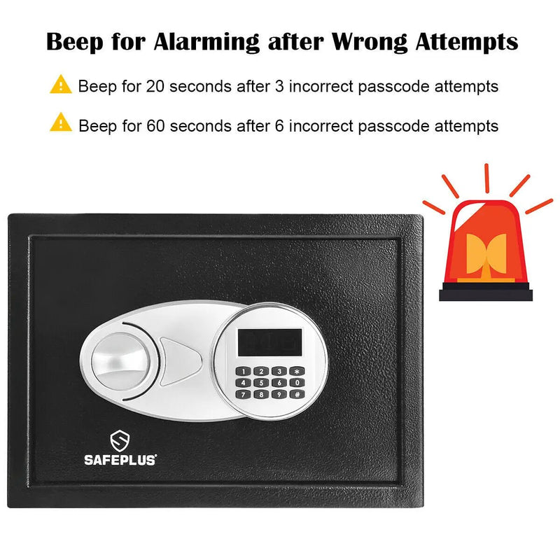2-Layer Safe Deposit Box with Digital Keypad by DirectDeals