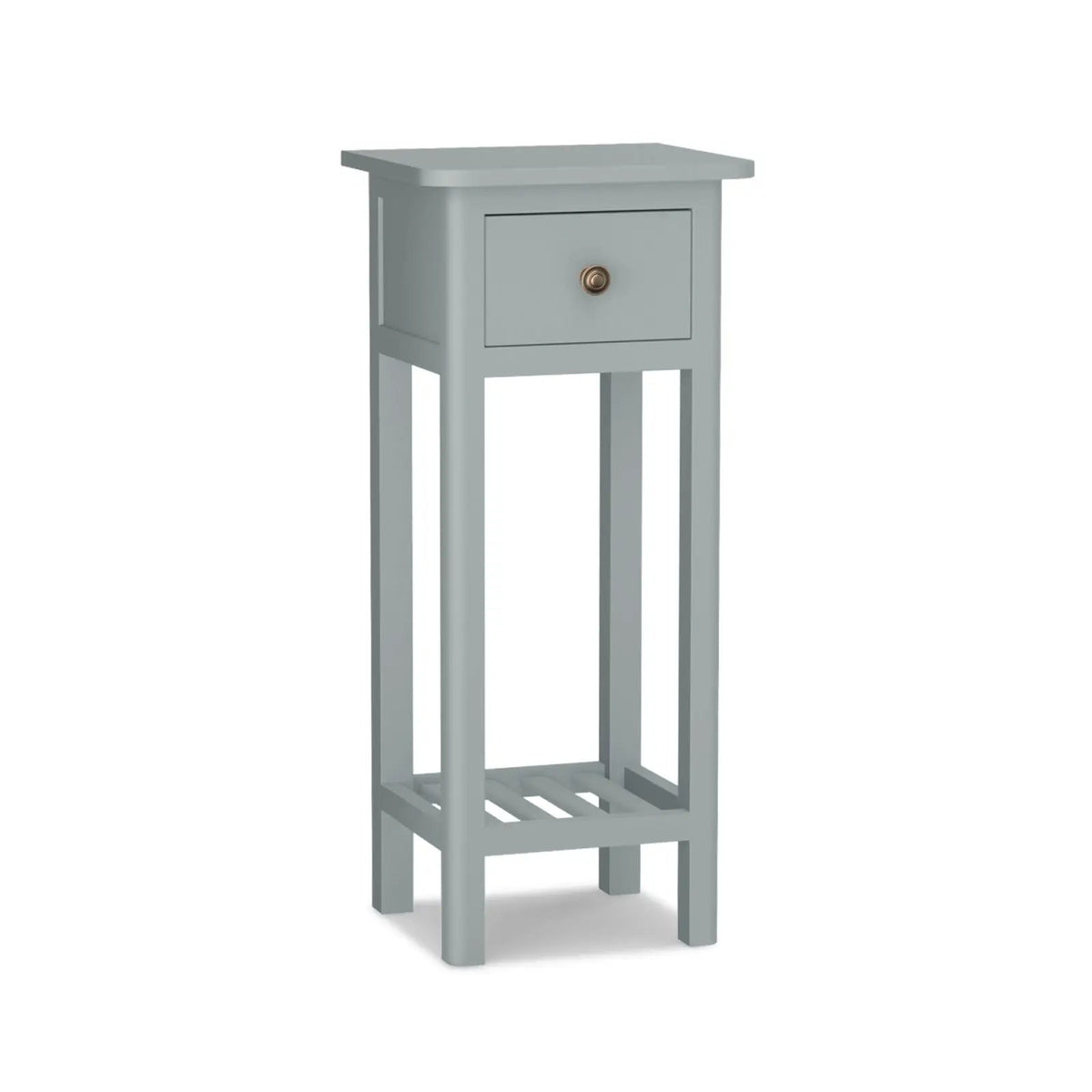 2 Tier Slim Nightstand Bedside Table with Drawer Shelf by DirectDeals