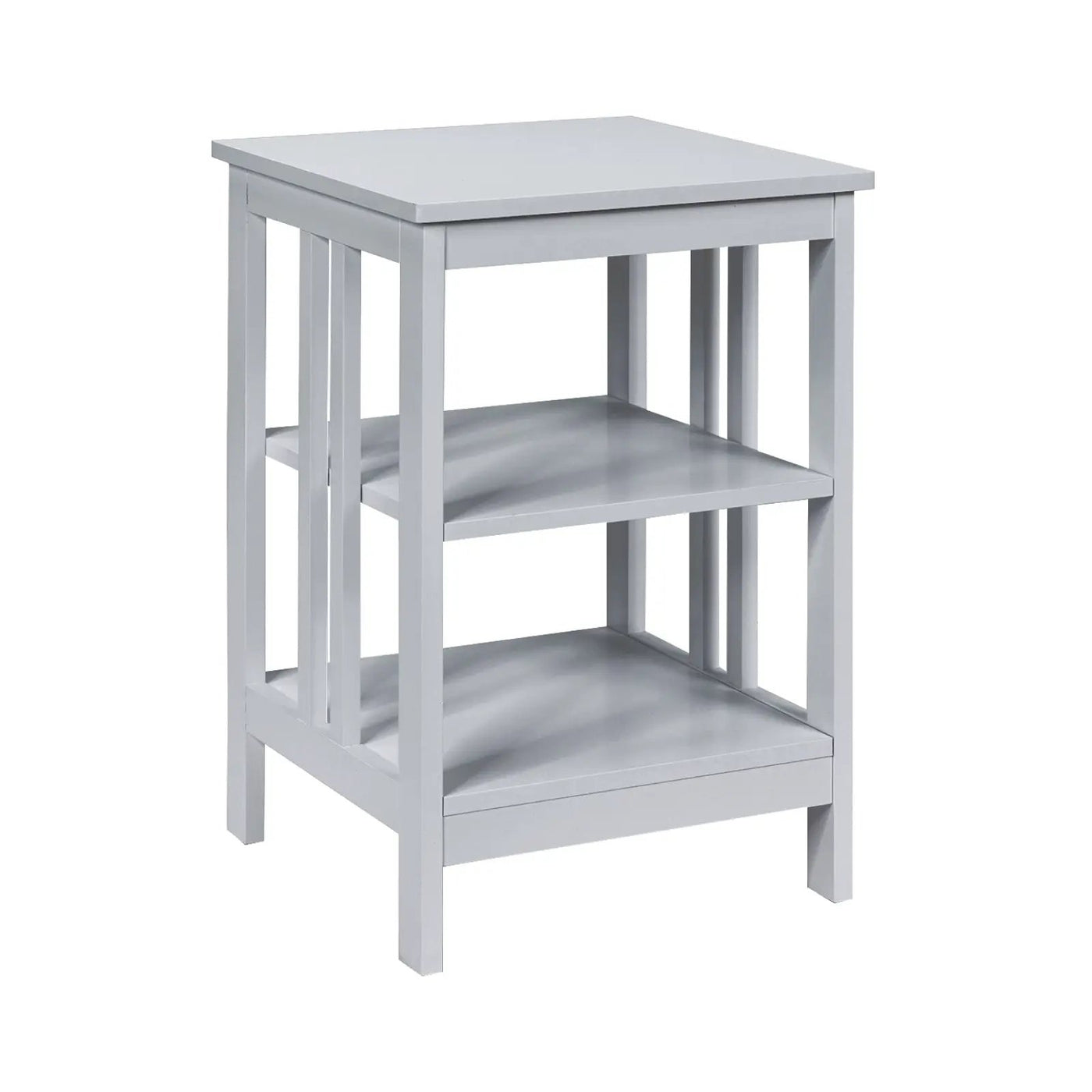 2 Pieces 3-Tier Nightstand with Reinforced Bars and Stable Structure by DirectDeals