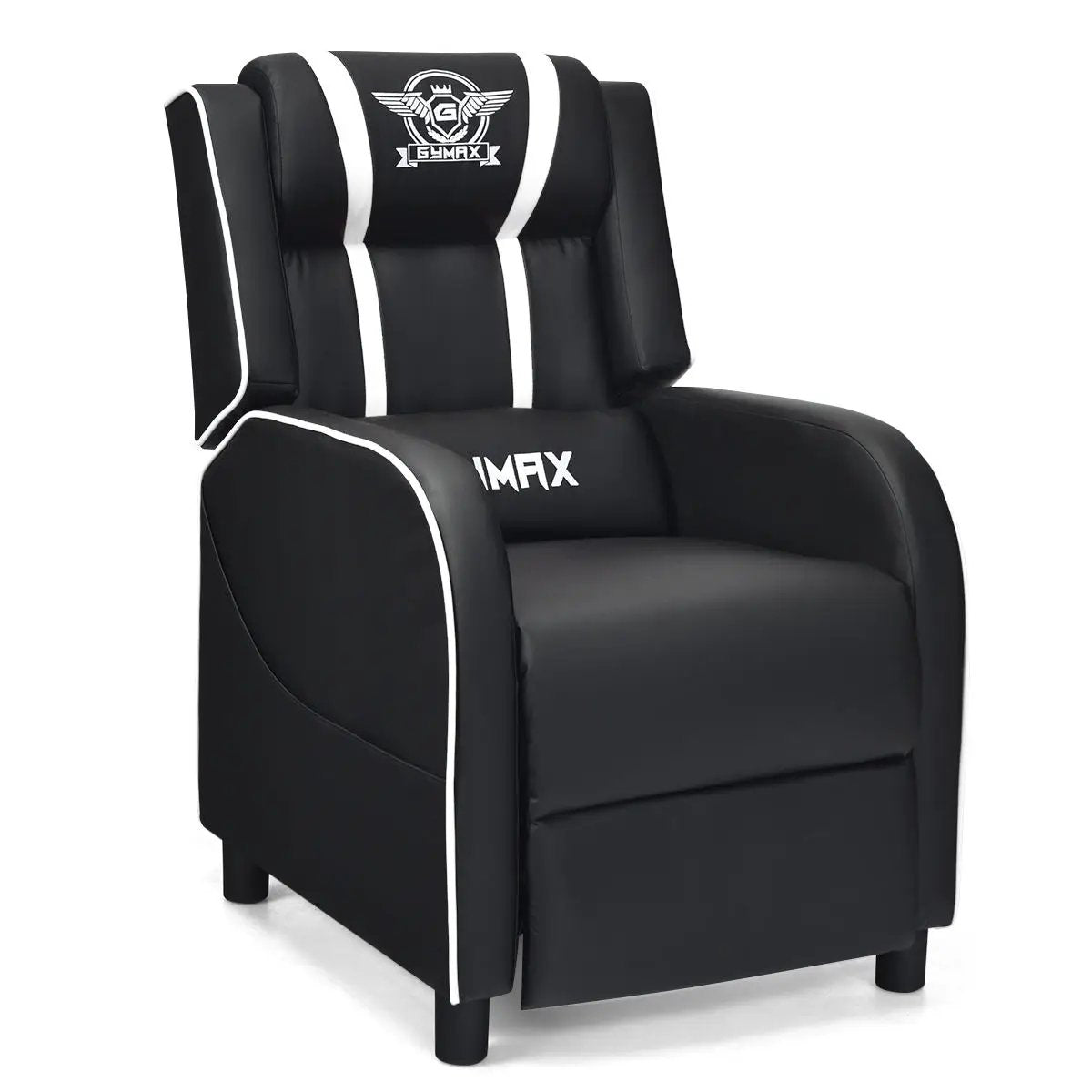 Massage Racing Gaming Single Recliner Chair by DirectDeals